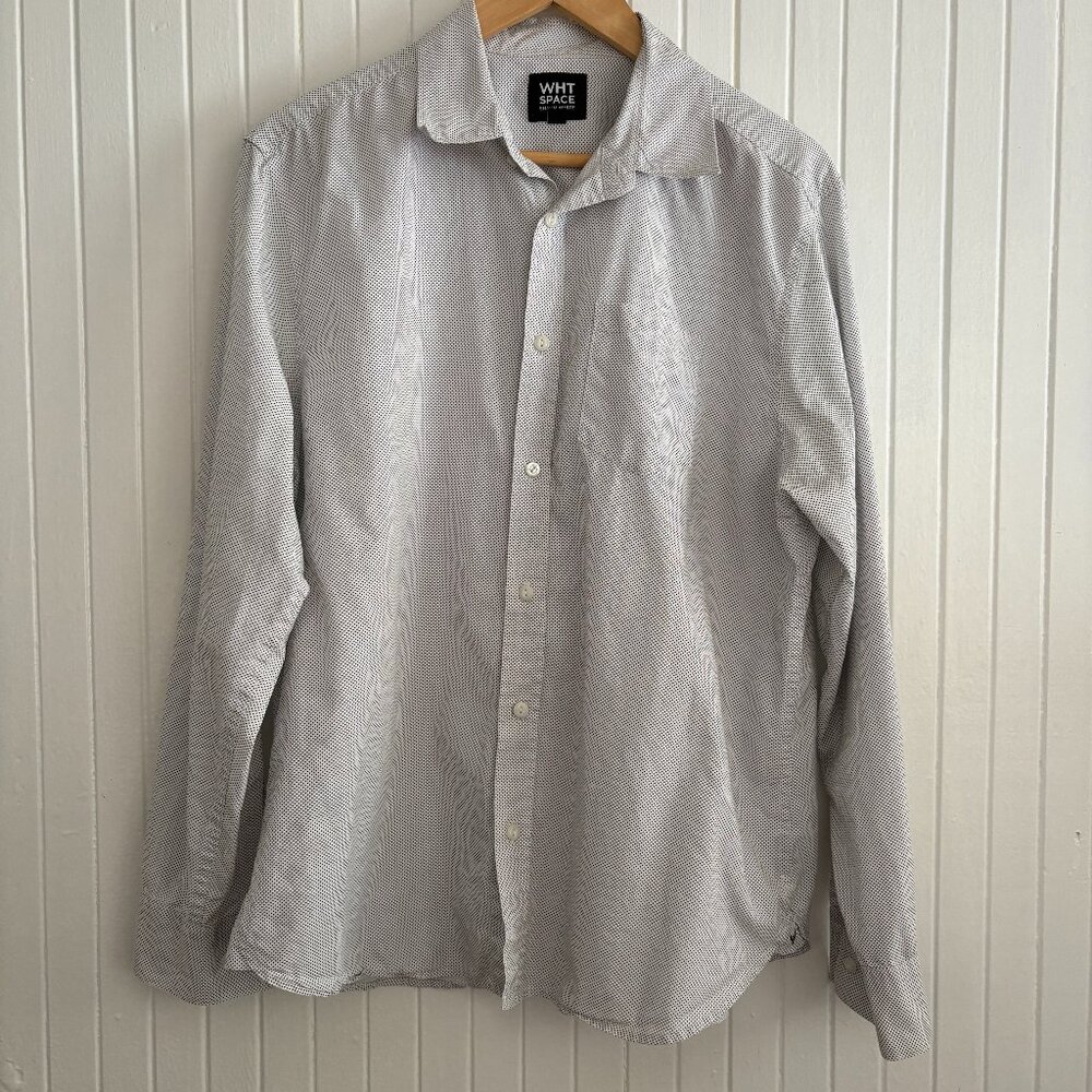 WHT Space 100% Cotton Long Sleeve Button Down